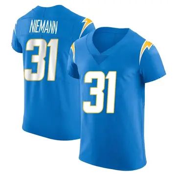 Nike Nick Niemann Men's Elite Los Angeles Chargers Blue Alternate Vapor Untouchable Jersey