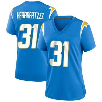 Nike Nick Niemann Women's Game Los Angeles Chargers Blue Powder Alternate Jersey