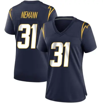 Nike Nick Niemann Women's Game Los Angeles Chargers Navy Team Color Jersey