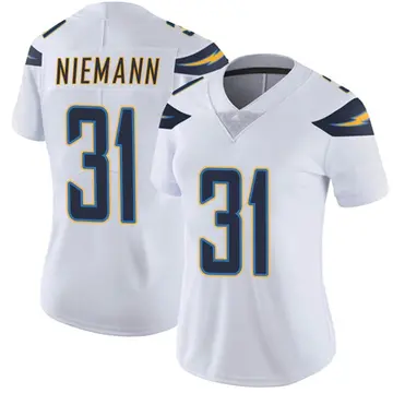 Nike Nick Niemann Women's Limited Los Angeles Chargers White Vapor Untouchable Jersey
