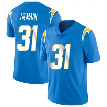 Nike Nick Niemann Youth Limited Los Angeles Chargers Blue Powder Vapor Untouchable Alternate Jersey