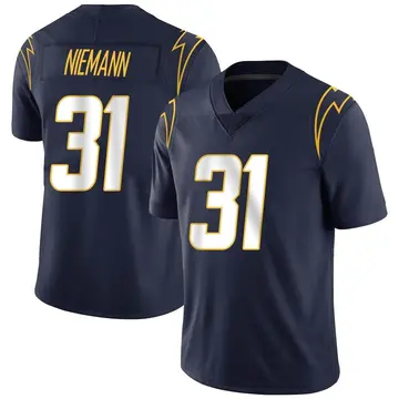 Nike Nick Niemann Youth Limited Los Angeles Chargers Navy Team Color Vapor Untouchable Jersey