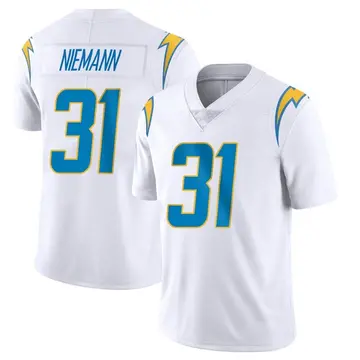Nike Nick Niemann Youth Limited Los Angeles Chargers White Vapor Untouchable Jersey
