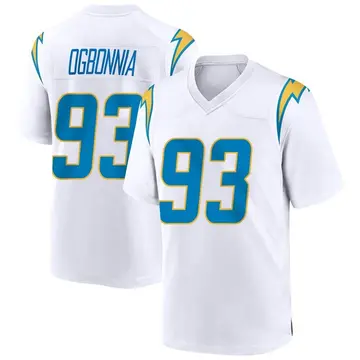 Nike Otito Ogbonnia Men's Game Los Angeles Chargers White Jersey