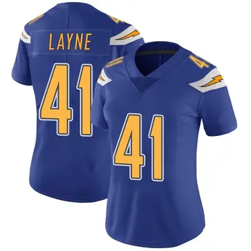 Nike Raheem Layne Women's Limited Los Angeles Chargers Royal Color Rush Vapor Untouchable Jersey
