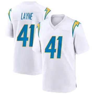 Nike Raheem Layne Youth Game Los Angeles Chargers White Jersey
