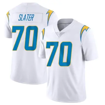 Nike Rashawn Slater Men's Limited Los Angeles Chargers White Vapor Untouchable Jersey