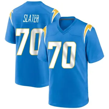 Nike Rashawn Slater Youth Game Los Angeles Chargers Blue Powder Alternate Jersey