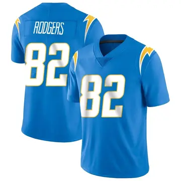 Nike Richard Rodgers Men's Limited Los Angeles Chargers Blue Powder Vapor Untouchable Alternate Jersey