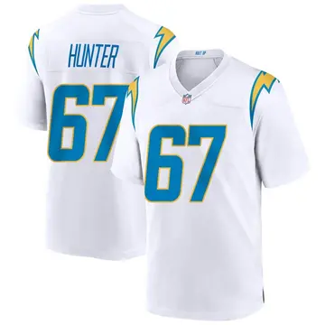 Nike Ryan Hunter Men's Game Los Angeles Chargers White Jersey