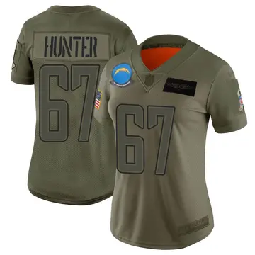 Nike Ryan Hunter Women's Limited Los Angeles Chargers Camo 2019 Salute to Service Jersey