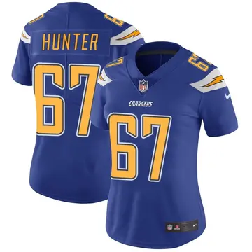 Nike Ryan Hunter Women's Limited Los Angeles Chargers Royal Color Rush Vapor Untouchable Jersey