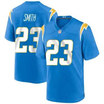 Nike Ryan Smith Men's Game Los Angeles Chargers Blue Powder Alternate Jersey