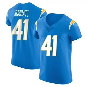 Nike Sage Surratt Men's Elite Los Angeles Chargers Blue Alternate Vapor Untouchable Jersey
