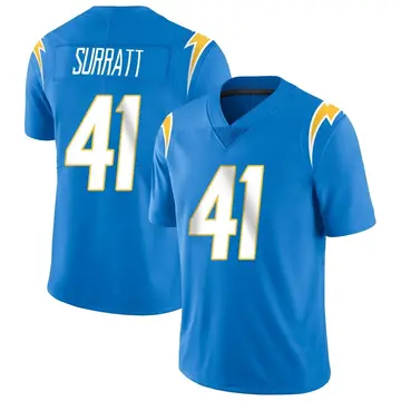 Nike Sage Surratt Men's Limited Los Angeles Chargers Blue Powder Vapor Untouchable Alternate Jersey