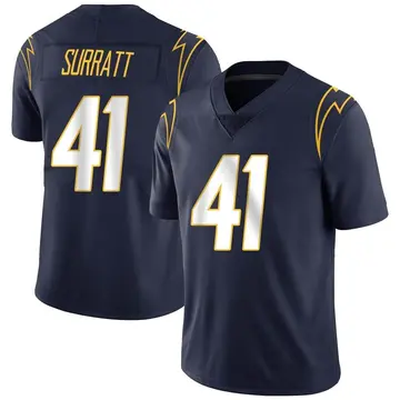 Nike Sage Surratt Men's Limited Los Angeles Chargers Navy Team Color Vapor Untouchable Jersey