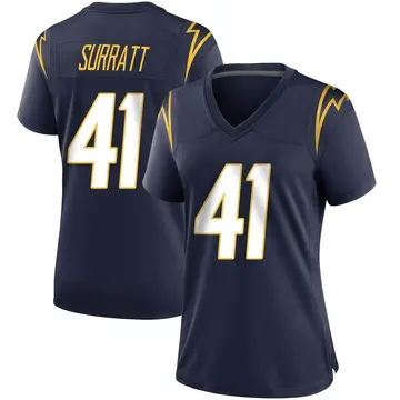 Nike Sage Surratt Women's Game Los Angeles Chargers Navy Team Color Jersey