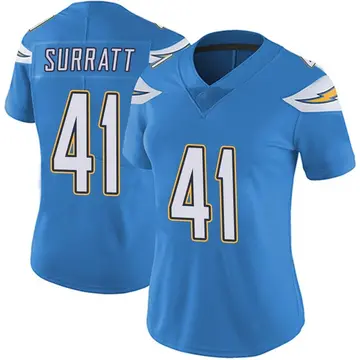 Nike Sage Surratt Women's Limited Los Angeles Chargers Blue Powder Vapor Untouchable Alternate Jersey