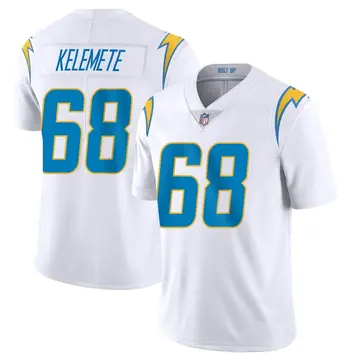 Nike Senio Kelemete Youth Limited Los Angeles Chargers White Vapor Untouchable Jersey