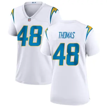 Nike Skyler Thomas Women's Game Los Angeles Chargers White Jersey