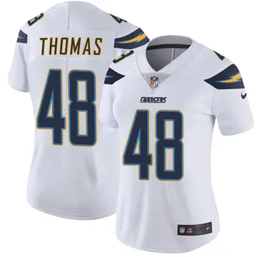 Nike Skyler Thomas Women's Limited Los Angeles Chargers White Vapor Untouchable Jersey