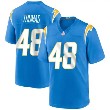 Nike Skyler Thomas Youth Game Los Angeles Chargers Blue Powder Alternate Jersey