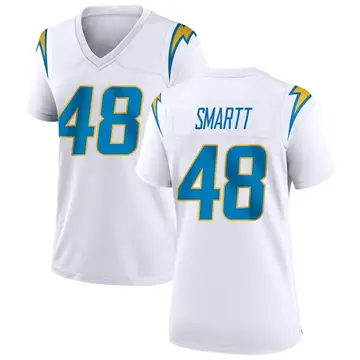 Nike Stone Smartt Women's Game Los Angeles Chargers White Jersey