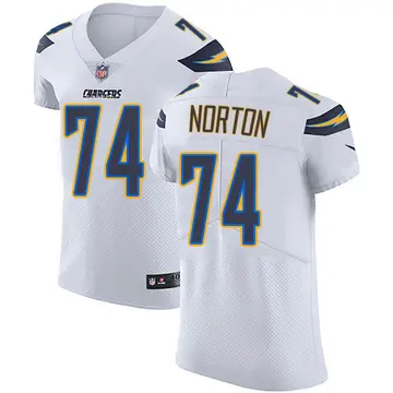 Nike Storm Norton Men's Elite Los Angeles Chargers White Vapor Untouchable Jersey