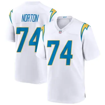 Nike Storm Norton Men's Game Los Angeles Chargers White Jersey