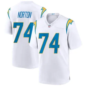 Nike Storm Norton Youth Game Los Angeles Chargers White Jersey