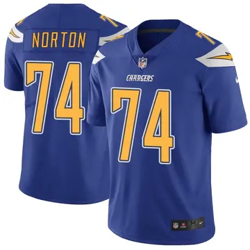 Nike Storm Norton Youth Limited Los Angeles Chargers Royal Color Rush Vapor Untouchable Jersey
