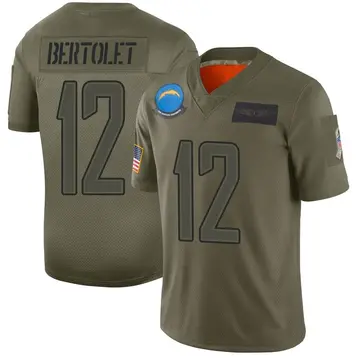 Nike Taylor Bertolet Men's Limited Los Angeles Chargers Camo 2019 Salute to Service Jersey
