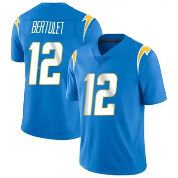 Nike Taylor Bertolet Youth Limited Los Angeles Chargers Blue Powder Vapor Untouchable Alternate Jersey
