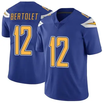 Nike Taylor Bertolet Youth Limited Los Angeles Chargers Royal Color Rush Vapor Untouchable Jersey