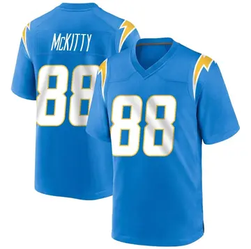 Nike Tre' McKitty Men's Game Los Angeles Chargers Blue Powder Alternate Jersey
