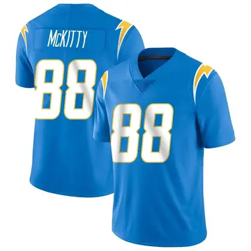 Nike Tre' McKitty Men's Limited Los Angeles Chargers Blue Powder Vapor Untouchable Alternate Jersey