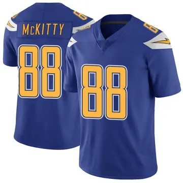 Nike Tre' McKitty Men's Limited Los Angeles Chargers Royal Color Rush Vapor Untouchable Jersey
