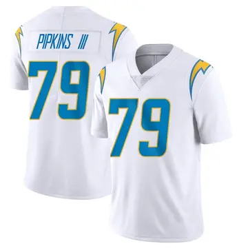 Nike Trey Pipkins III Men's Limited Los Angeles Chargers White Vapor Untouchable Jersey