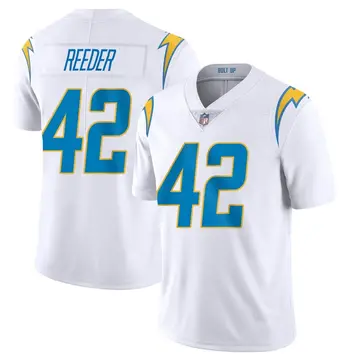 Nike Troy Reeder Men's Limited Los Angeles Chargers White Vapor Untouchable Jersey