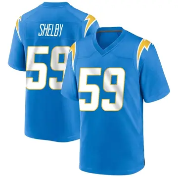 Nike Ty Shelby Men's Game Los Angeles Chargers Blue Powder Alternate Jersey