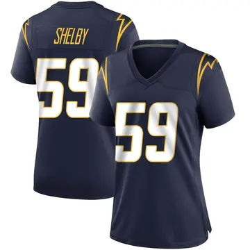 Nike Ty Shelby Women's Game Los Angeles Chargers Navy Team Color Jersey