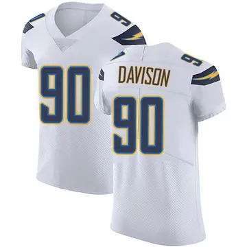 Nike Tyeler Davison Men's Elite Los Angeles Chargers White Vapor Untouchable Jersey