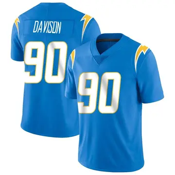 Nike Tyeler Davison Men's Limited Los Angeles Chargers Blue Powder Vapor Untouchable Alternate Jersey