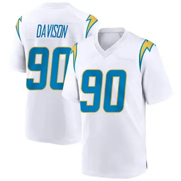 Nike Tyeler Davison Youth Game Los Angeles Chargers White Jersey