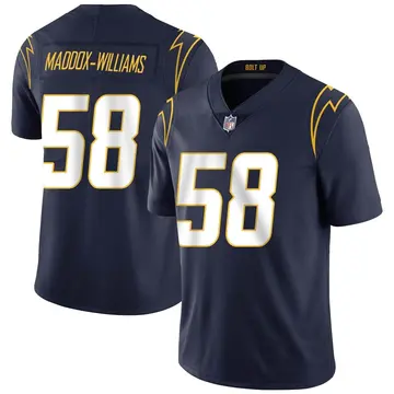 Nike Tyreek Maddox-Williams Men's Limited Los Angeles Chargers Navy Team Color Vapor Untouchable Jersey