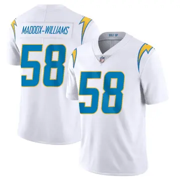 Nike Tyreek Maddox-Williams Men's Limited Los Angeles Chargers White Vapor Untouchable Jersey