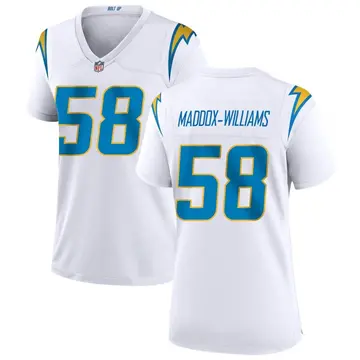 Nike Tyreek Maddox-Williams Women's Game Los Angeles Chargers White Jersey