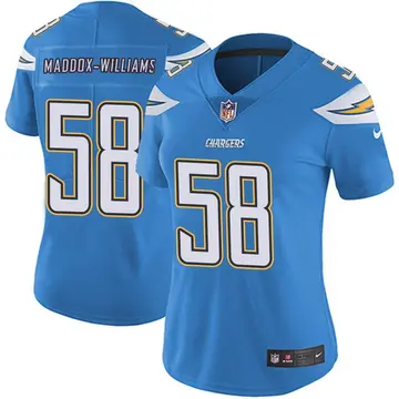 Nike Tyreek Maddox-Williams Women's Limited Los Angeles Chargers Blue Powder Vapor Untouchable Alternate Jersey