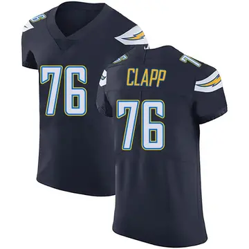 Nike Will Clapp Men's Elite Los Angeles Chargers Navy Blue Team Color Vapor Untouchable Jersey