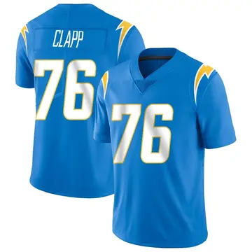 Nike Will Clapp Men's Limited Los Angeles Chargers Blue Powder Vapor Untouchable Alternate Jersey